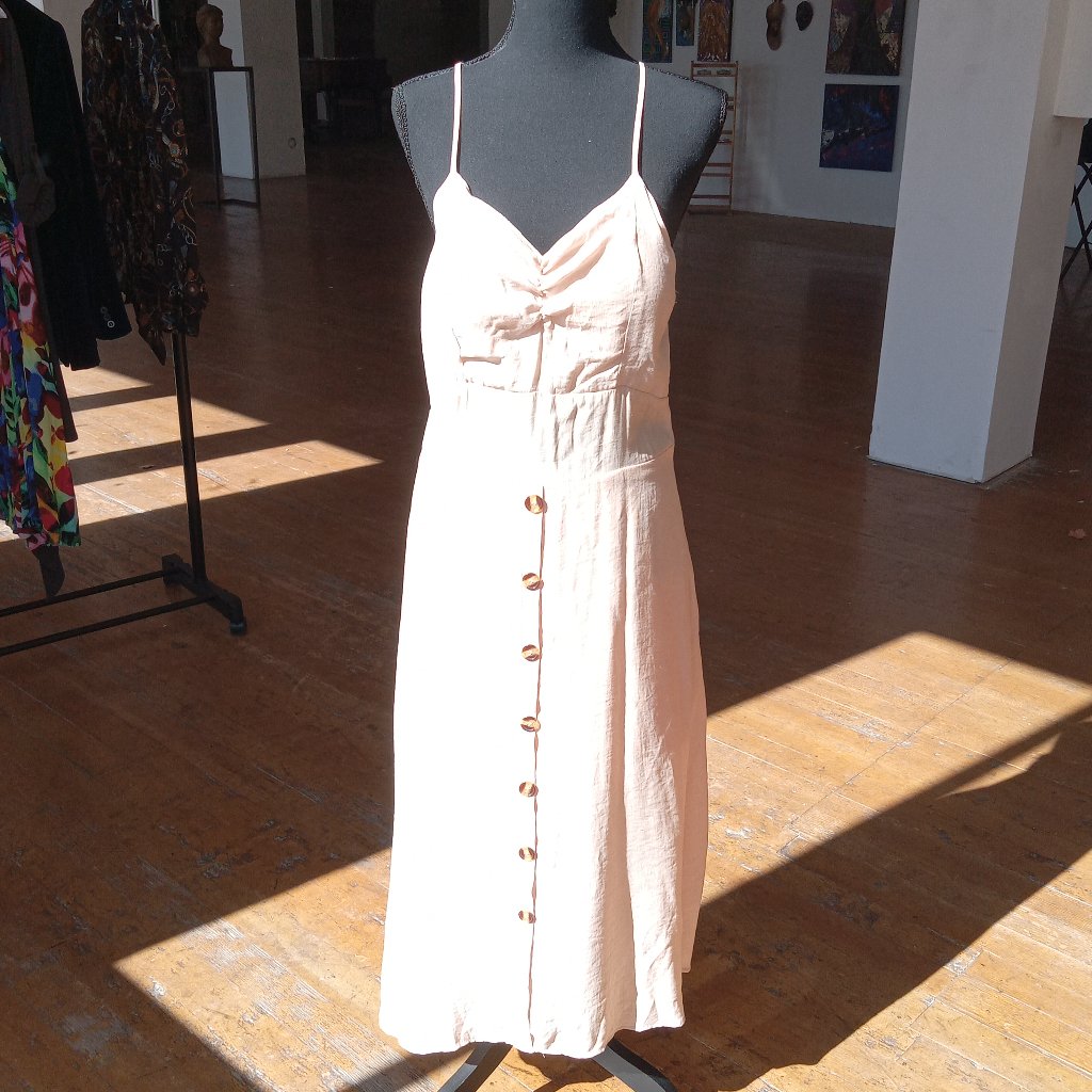 Balabala Pale Light Pink Midi Length Dress